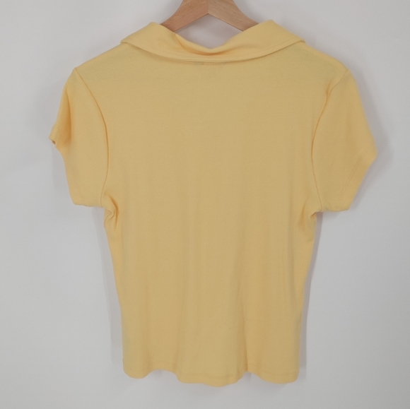 Guess Ribbed Polo Tee - Picture 3 of 5